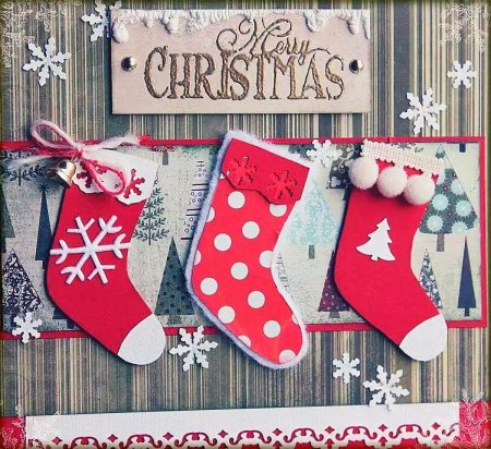 Новогодние открытки в английском стиле