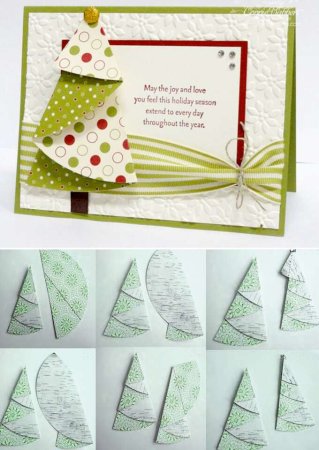 Новогодняя открытка своими руками