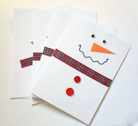 Новогодняя открытка своими руками