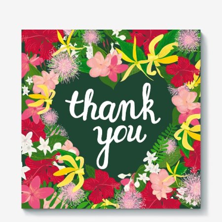 Thank you открытка стиль