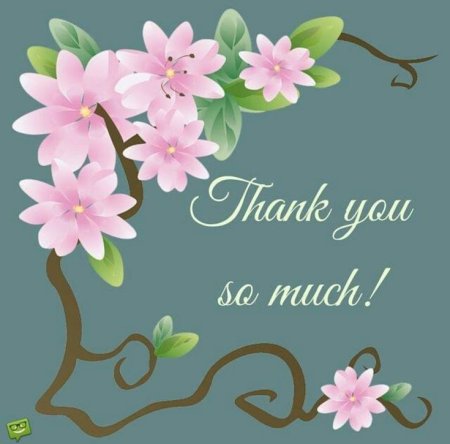Thank you so much открытки