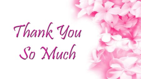 Thank you very much