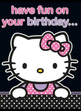 Хелло Китти с днем рождения