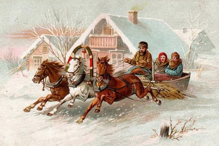 Старинные новогодние открытки