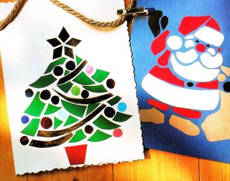 Аппликация Новогодняя открытка