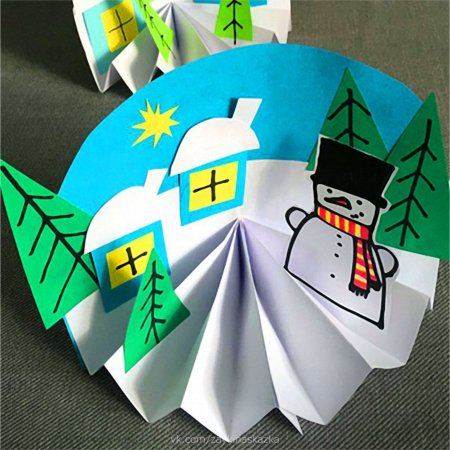 Объемная Рождественская поделка