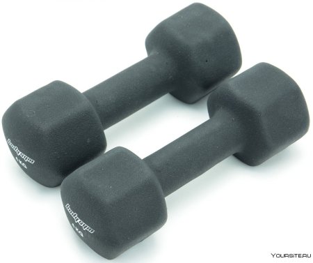 Неопреновые гантели body Gym db02 две 1кг