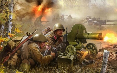 Советские пулемётчики модель 1 72