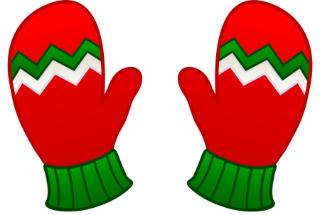 Цветные рукавички