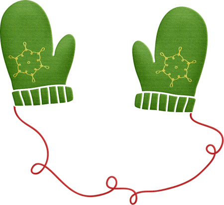 Зеленая варежка