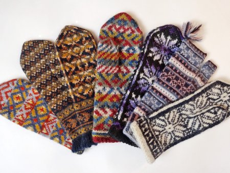 Галина Поверина узорные рукавички варежки