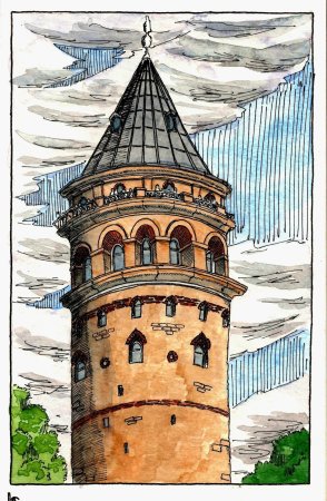 Башня рисунок