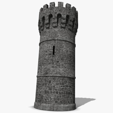 Сторожевая башня Средневековая 3д