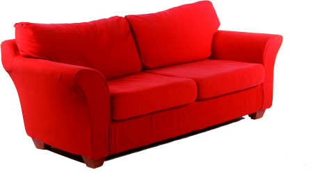 Красный диван