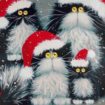 Коты Ким Хаскинс картины гуашью