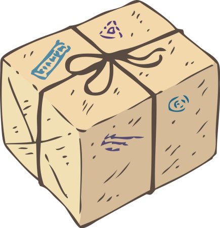 Посылка иллюстрация