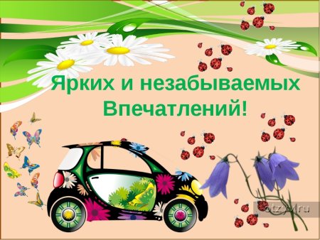 Открытка ярких впечатлений