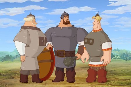 Три богатыря Илья и Добрыня
