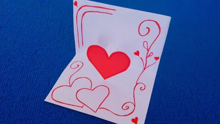 Открытка сердце для мамы