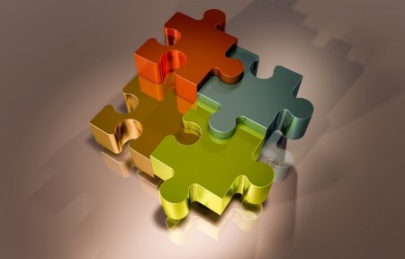 Пазлы стол вид сверху