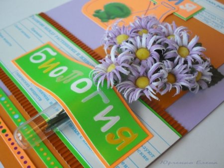 Открытка учителю биологии своими руками