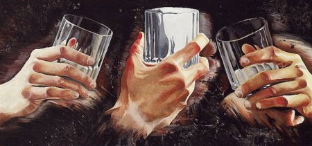 Стакан в руке
