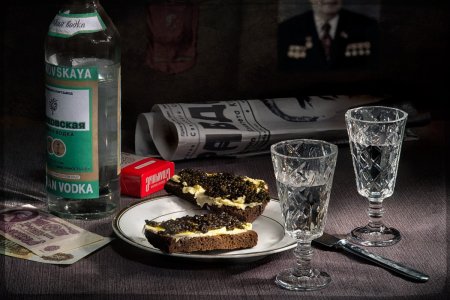 Советская закуска к водке