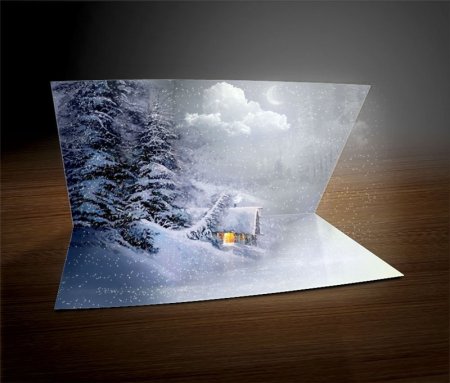 Трехмерная открытка