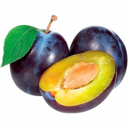 Слива в разрезе