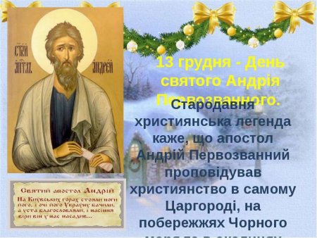 Андрей Первозванный праздник