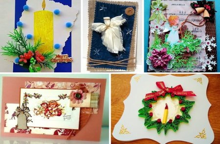 Открытка с Рождеством поделка