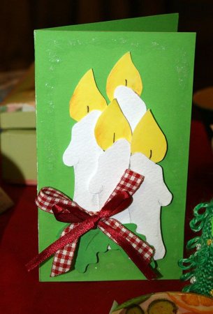 Открытка на Рождество своими руками