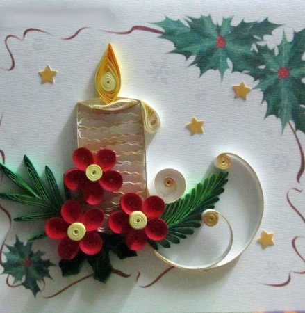 Рождественская открытка своими руками