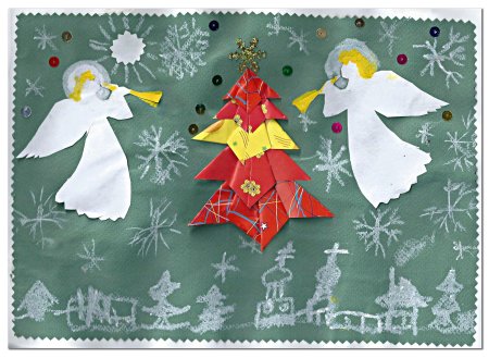 Мастер класс открытка к Рождеству