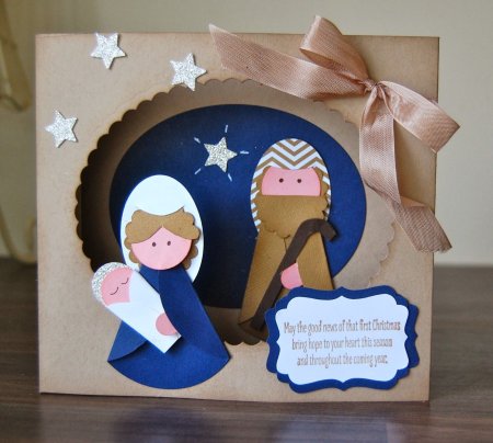 Открытка на Рождество своими руками