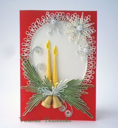 Открытка на Рождество своими руками
