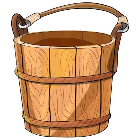 Ведра деревянные сказочные