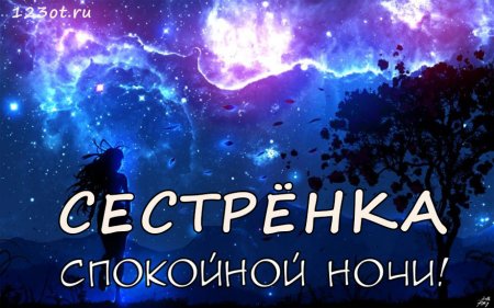 Спокойной ночи сестричка