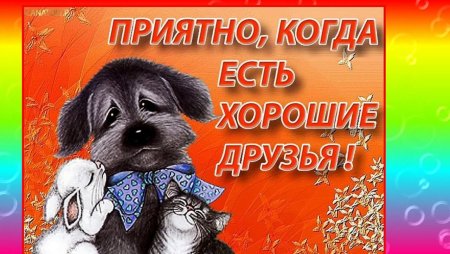 Открытка Мои друзья самые лучшие