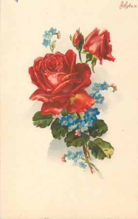 Советские открытки цветы