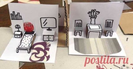 Мебель для поп ап открытки