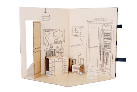 Книжные бумажные домики