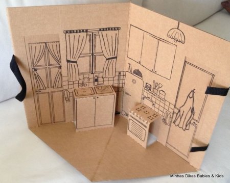 Pop up бумажный домик