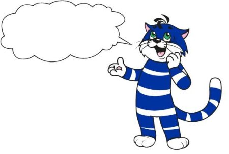 Кот Матроскин из Простоквашино на белом фоне