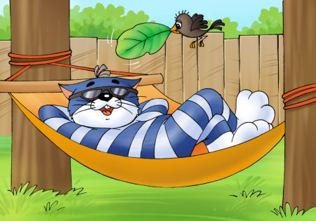 Простоквашино Матроскин спит