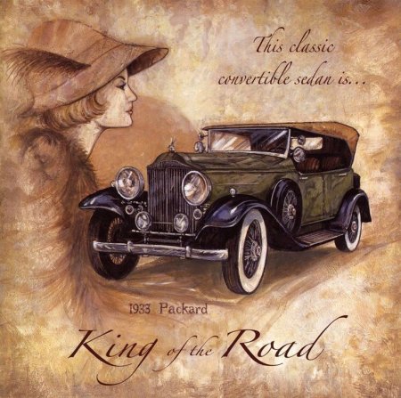 Ретро машины для декупажа