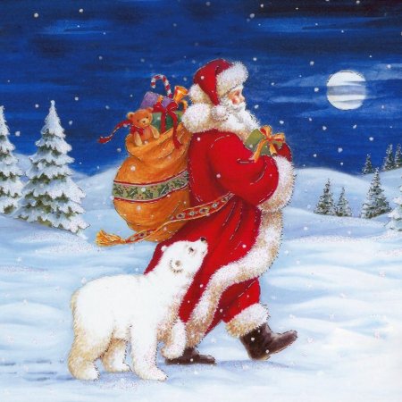 Новогодняя открытка в хорошем качестве