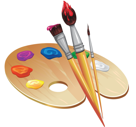 Палитра и кисти