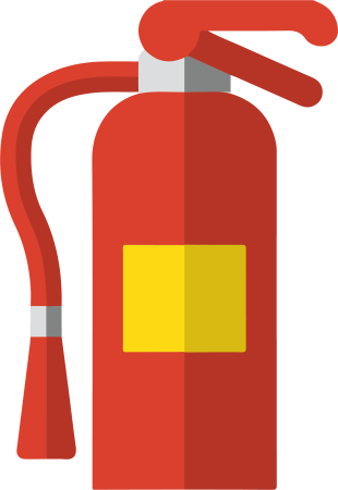 Аппликация огнетушитель
