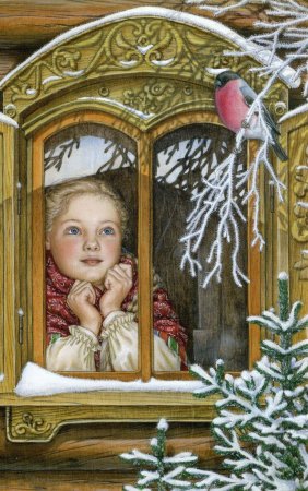 Людмила Романова " зимнее окно"